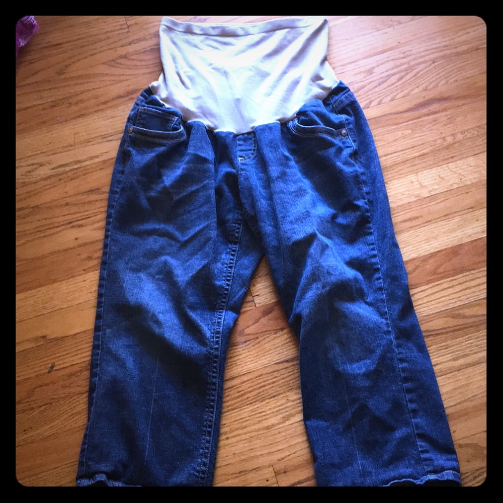 Indigo Blue Maternity Jean Capris